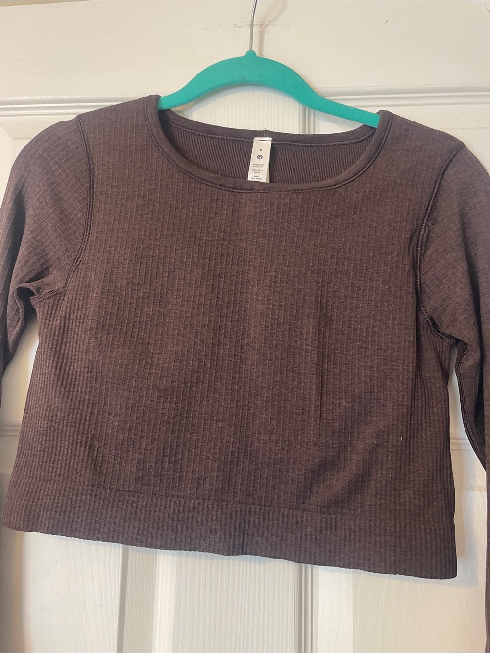 lululemon athletica Ebb to Street Long Sleeve Top - French Press (Dark Brown) - Picture 4 of 10